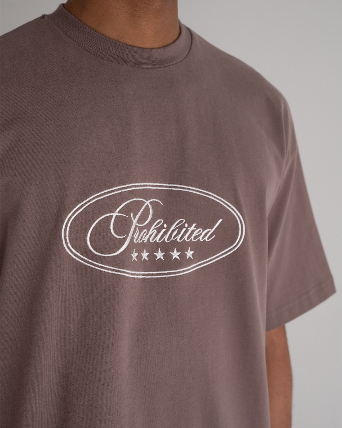 Five-Star Tee Grey