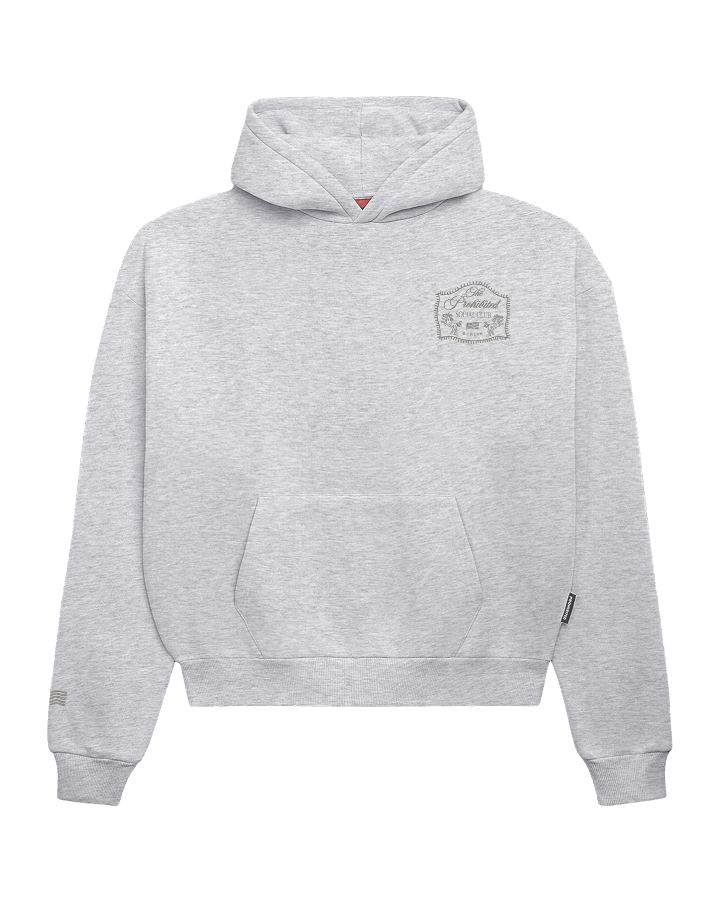 Lowkey Vintage Hoodie Grey Melange