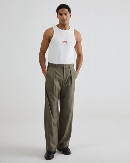 SoHo Pleated Pants Vintage Khaki