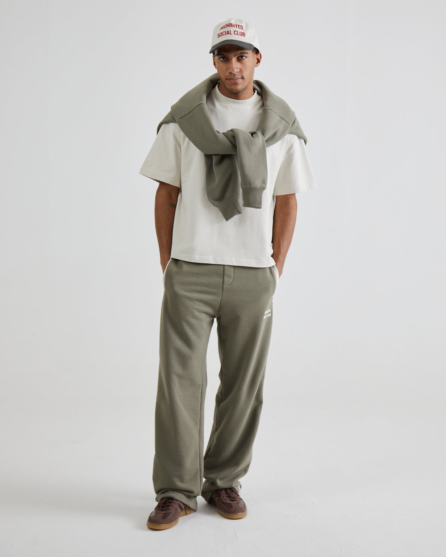 SC Contrast Cap Khaki