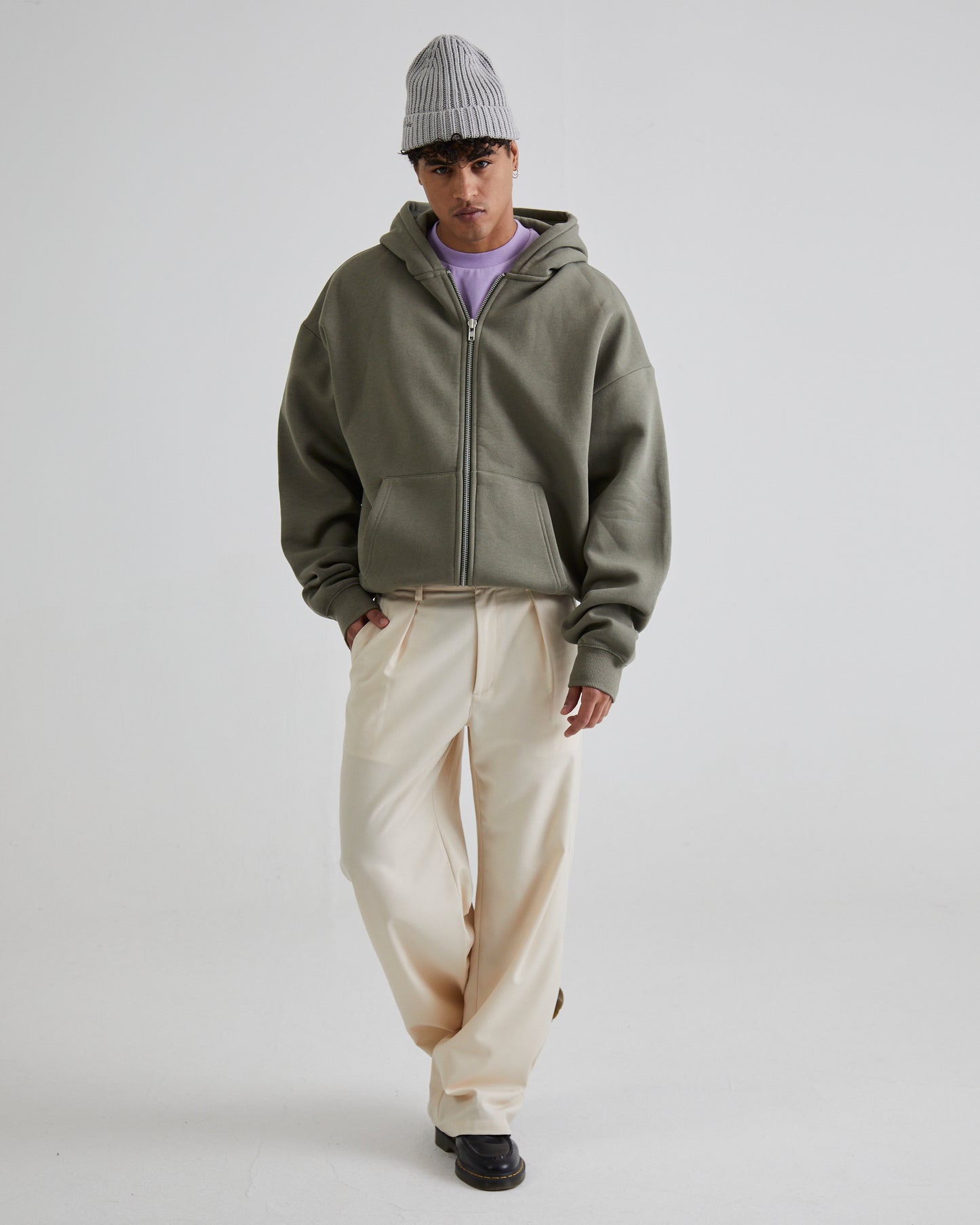 SC Zip-Hoodie Khaki