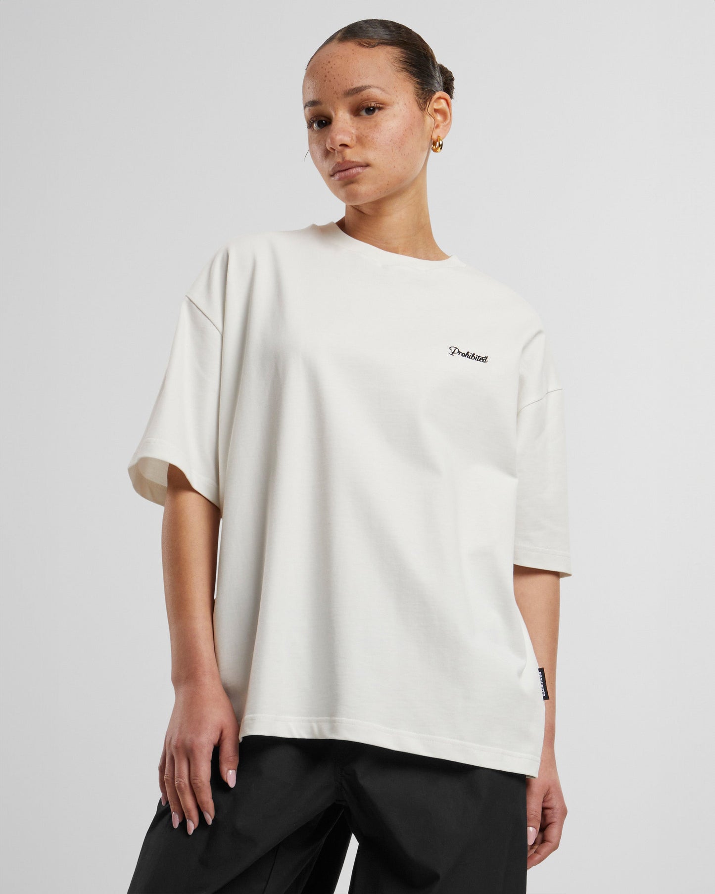 10119 Tee Embroidery White