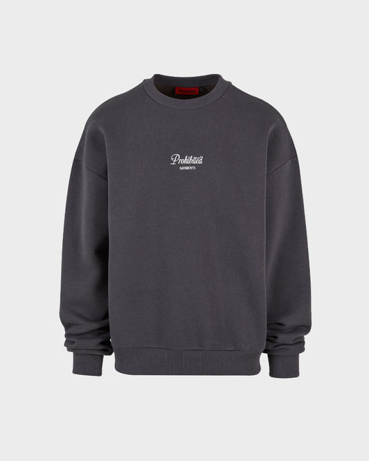 PB Garment Crew Neck Dark Grey