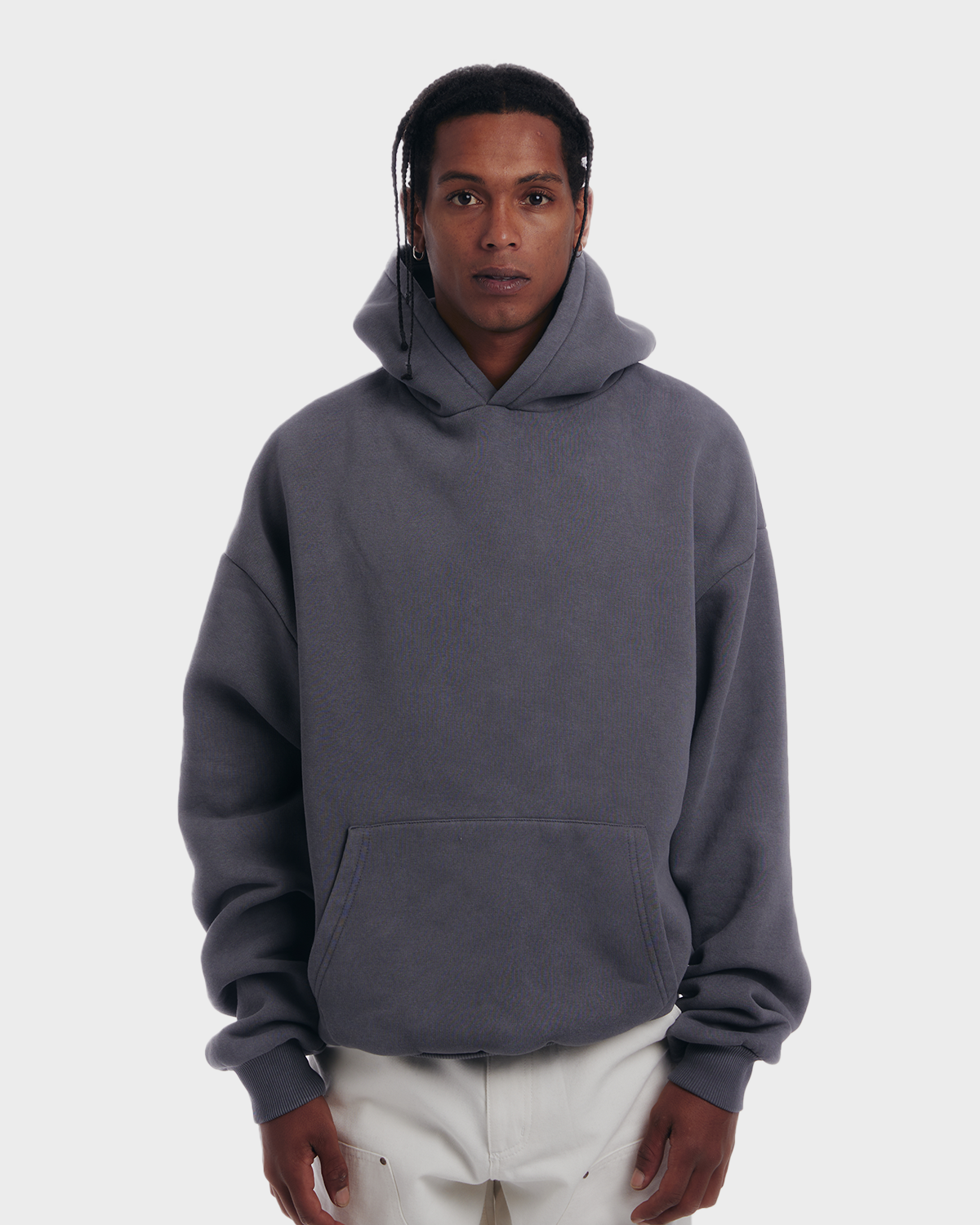 Oversized Hoodie Grey (Stone Washed)