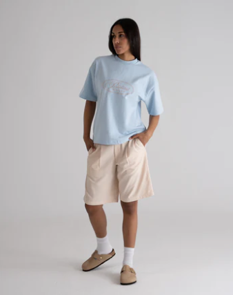 Pleated Shorts Cream