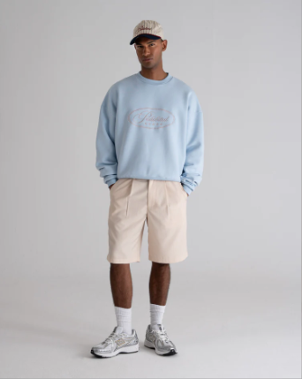 Pleated Shorts Cream