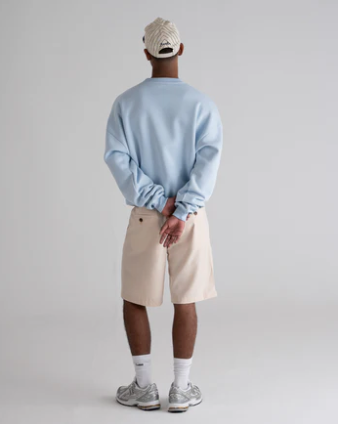 Pleated Shorts Cream