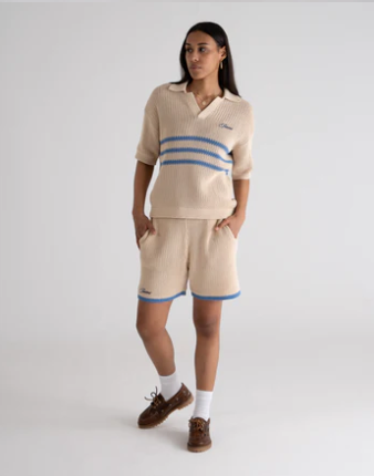 Resort Knitted Shorts Blue