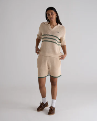 Resort Knitted Shorts Green
