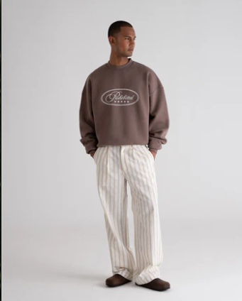 Striped Linen Pants Yellow