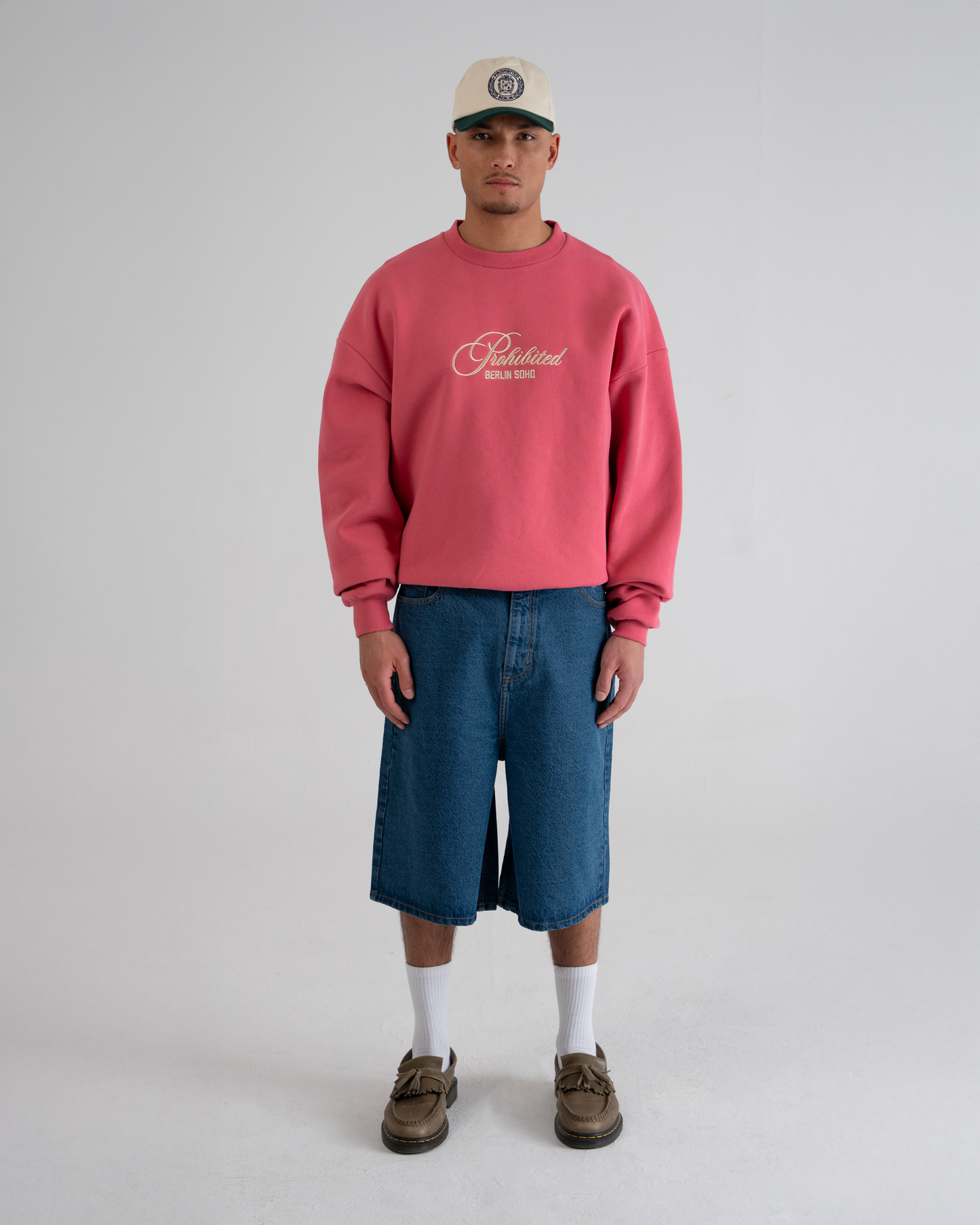 Bohemian Crew Neck Vintage Red