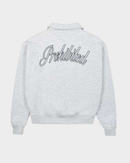 Clapham Half-Zip Grey Melange