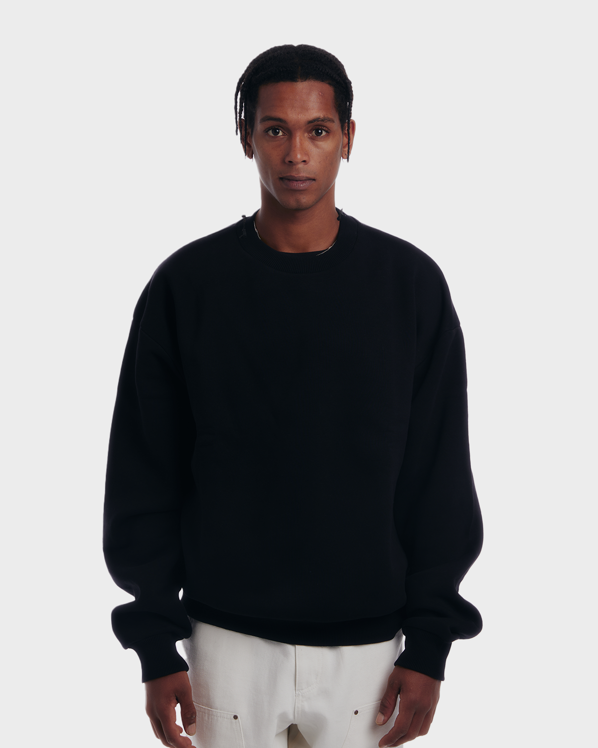 Oversized Crew Neck Black