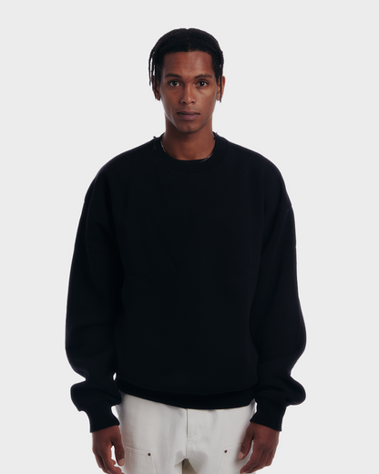 Oversized Crew Neck Black