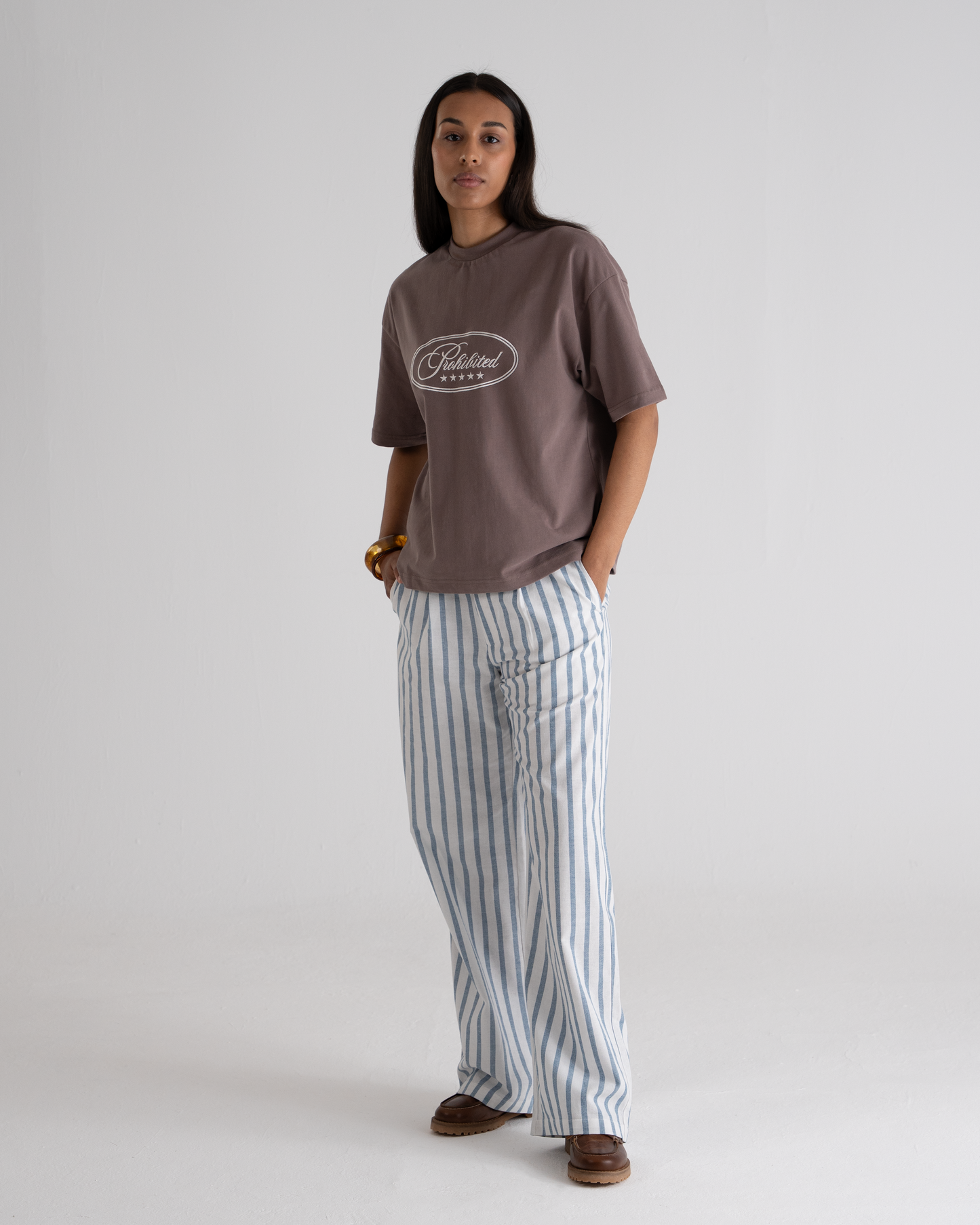 Five-Star Tee Grey