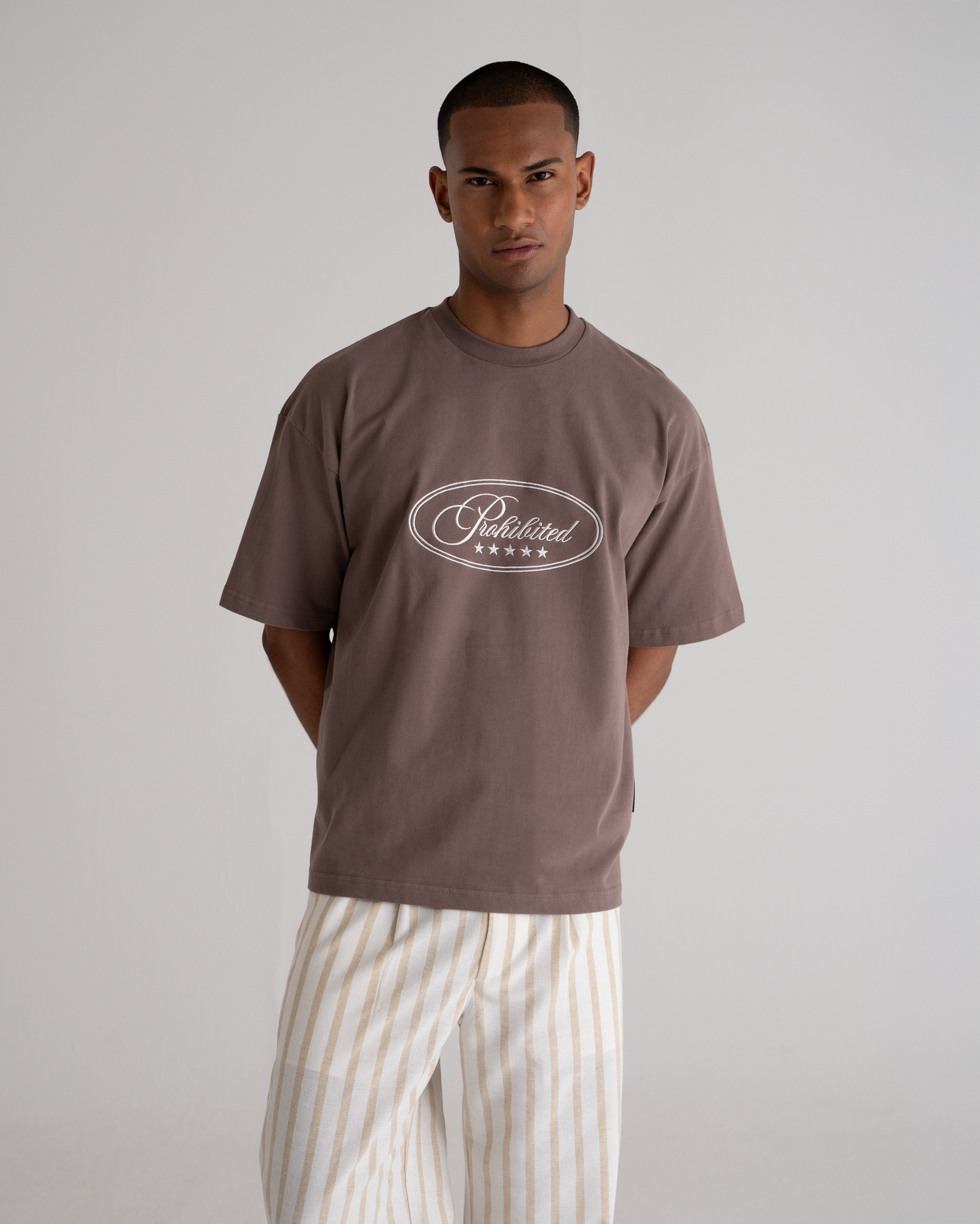 Five-Star Tee Grey