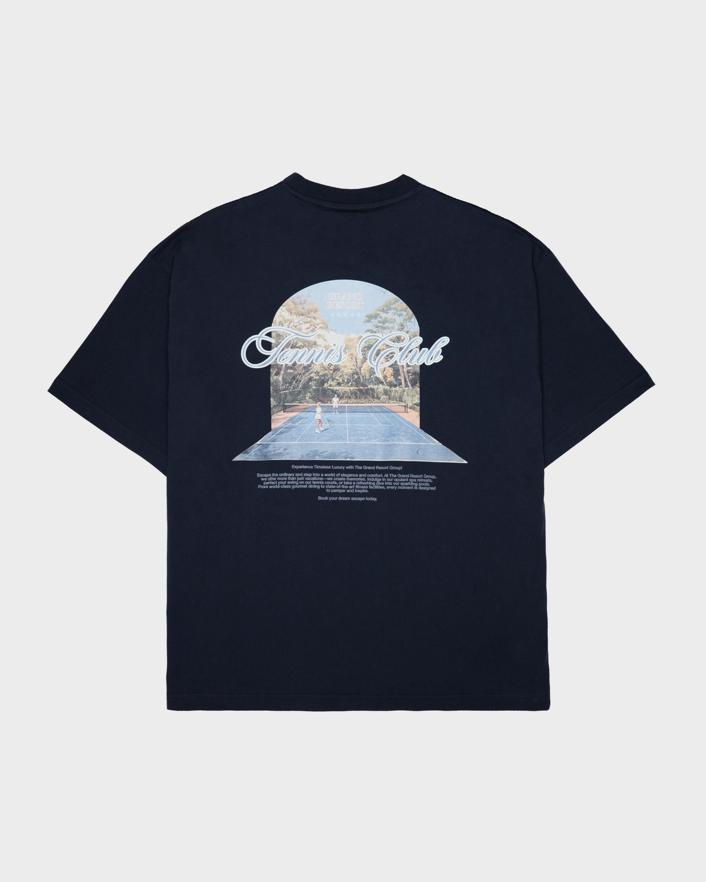 Grand Match Tennis Tee Navy