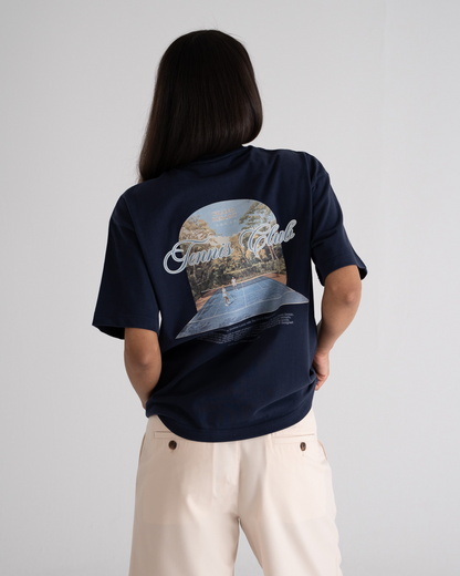 Grand Match Tennis Tee Navy