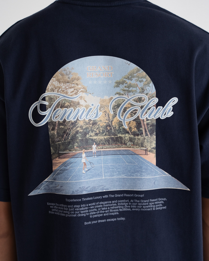 Grand Match Tennis Tee Navy