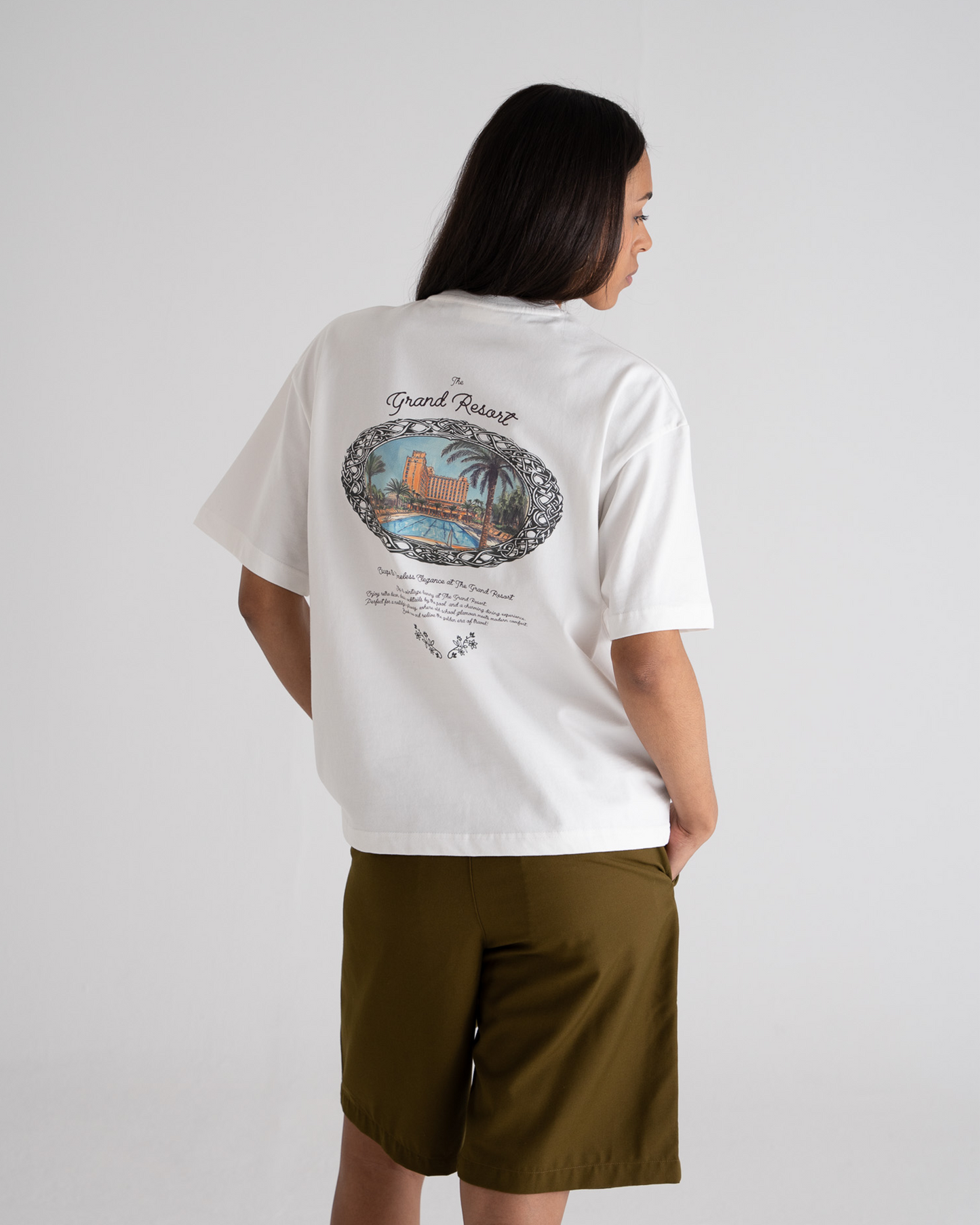 Grand Pool Tee Off-White