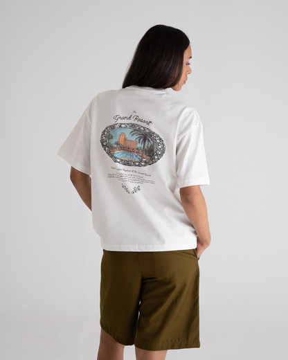 Grand Pool Tee Off-White