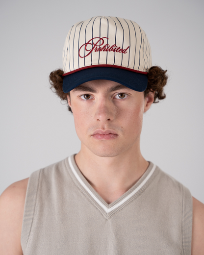 Grand Resort Pinstripe Cap Navy