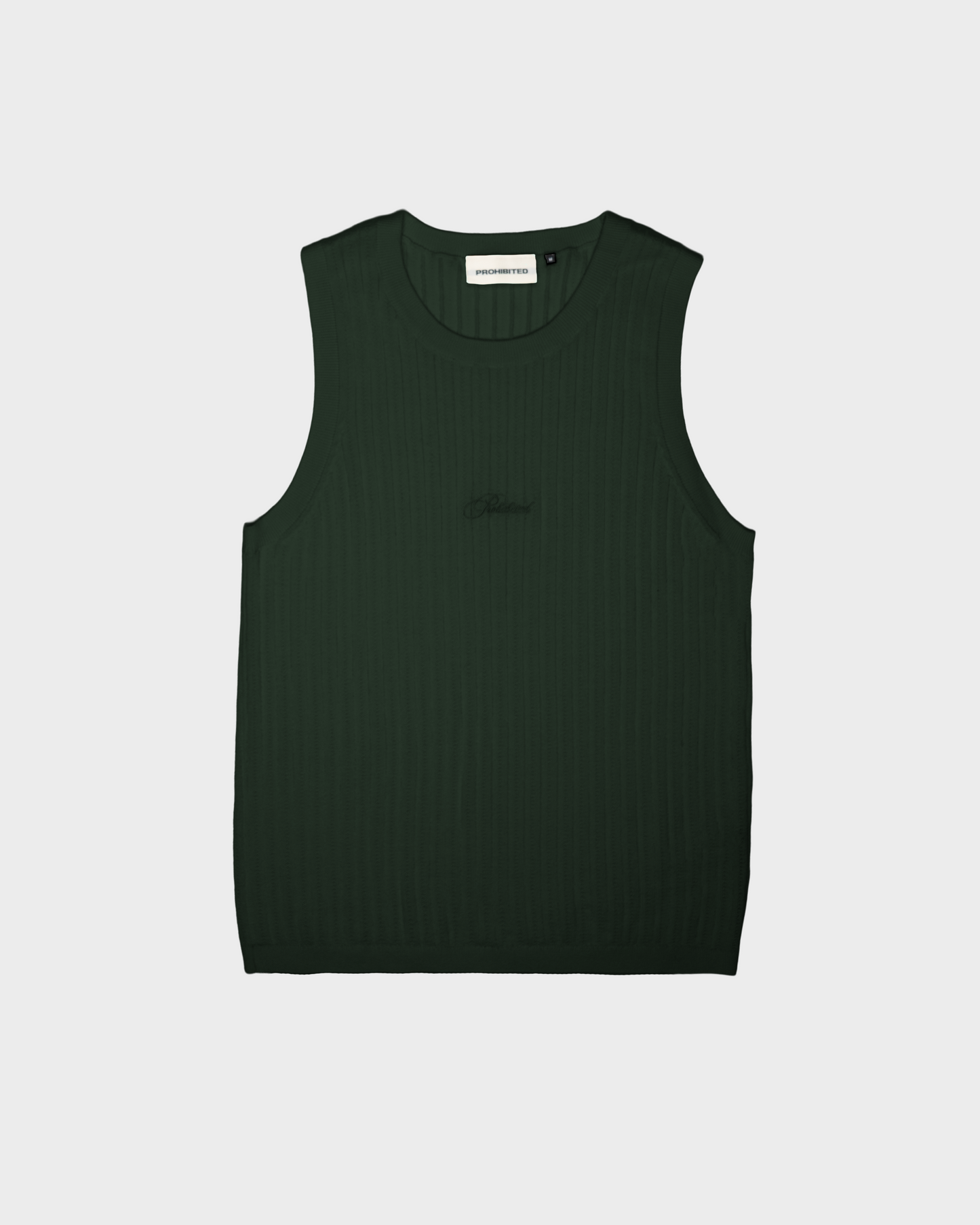 Knitted Tank Top Green