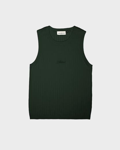 Knitted Tank Top Green