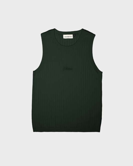 Knitted Tank Top Green