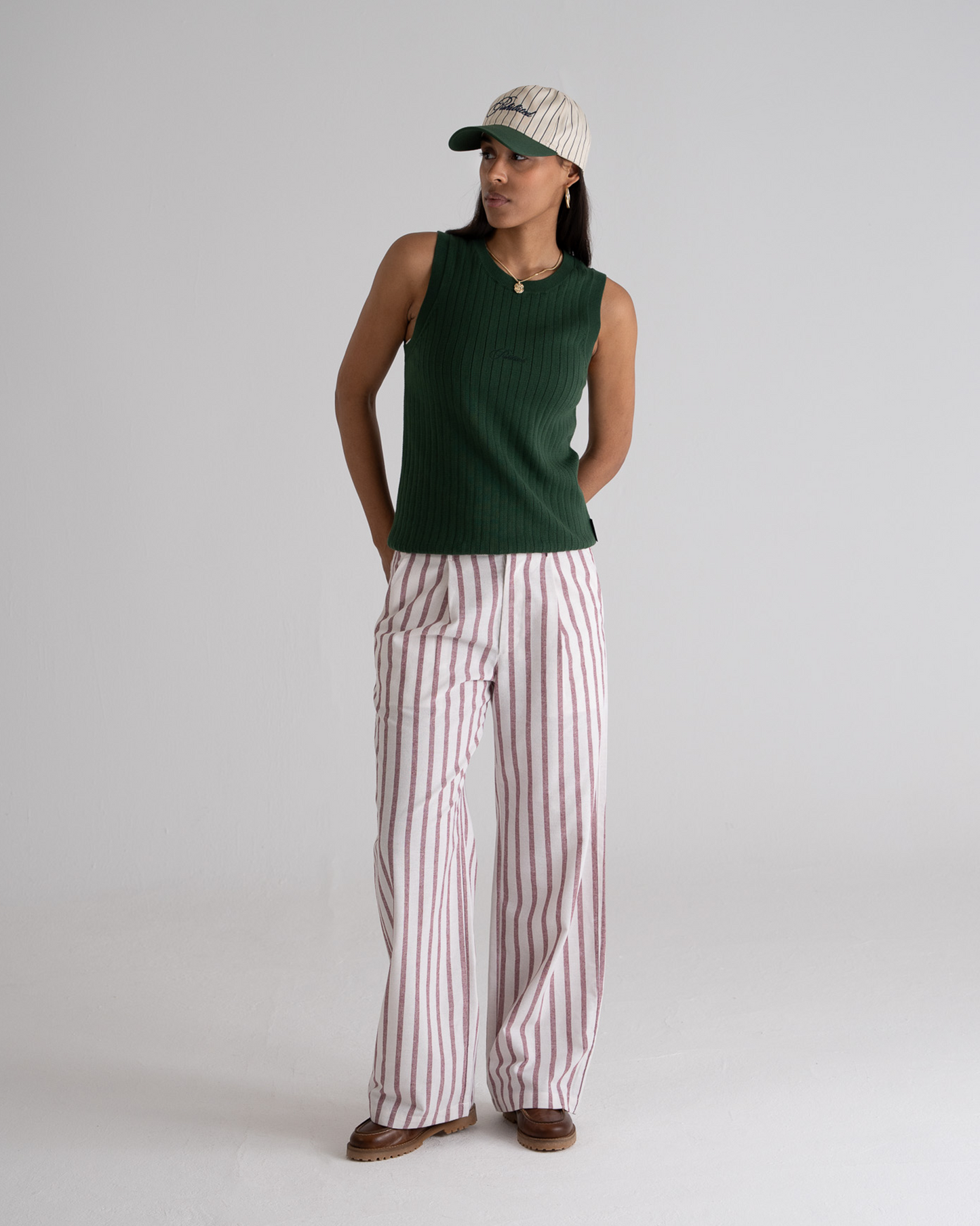 Knitted Tank Top Green