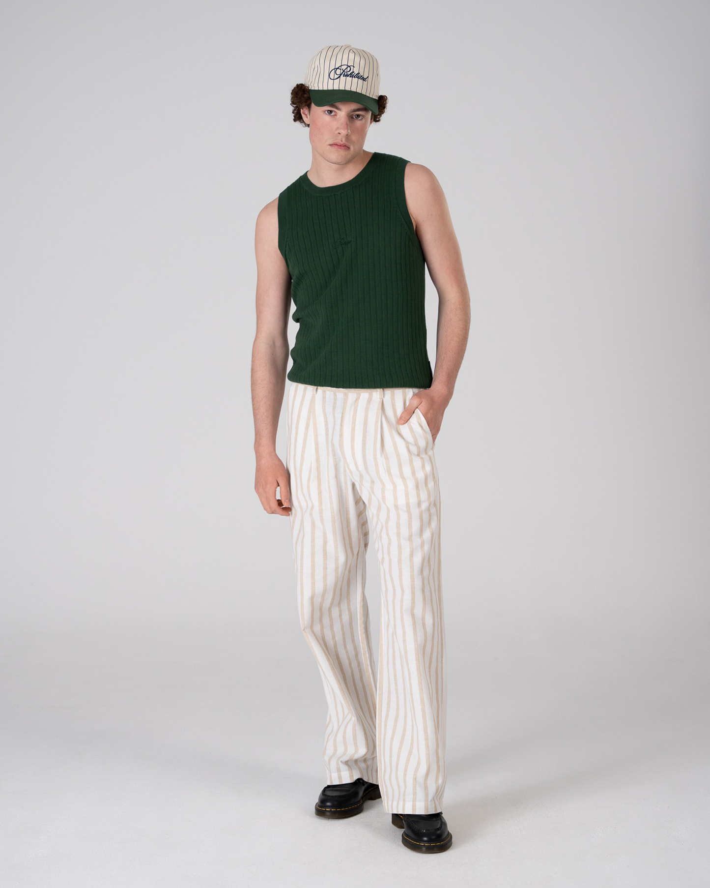 Knitted Tank Top Green