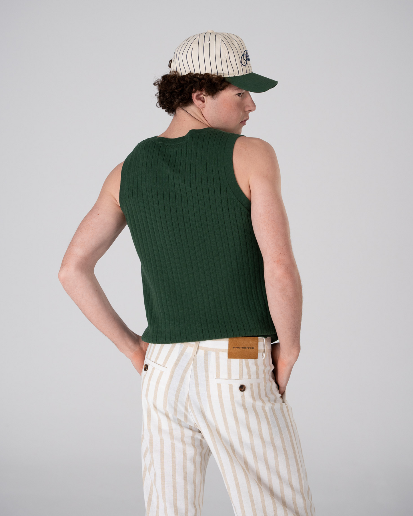 Knitted Tank Top Green