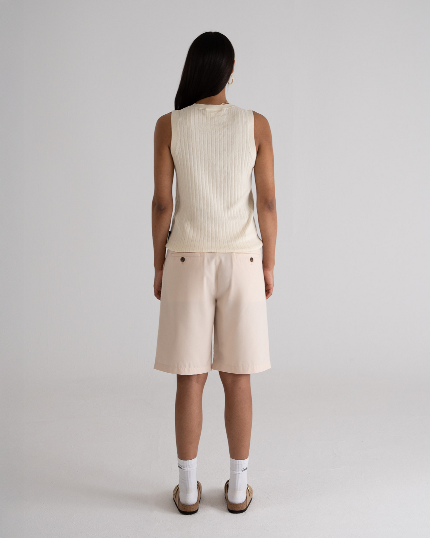 Knitted Tank Top Off-White