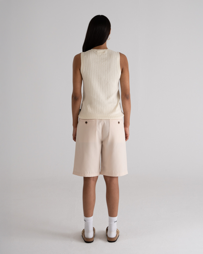 Knitted Tank Top Off-White