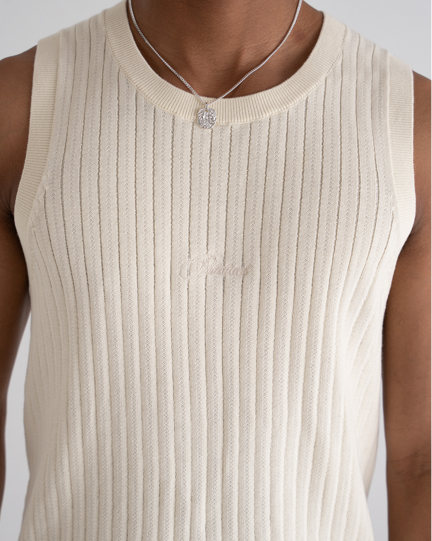 Knitted Tank Top Off-White