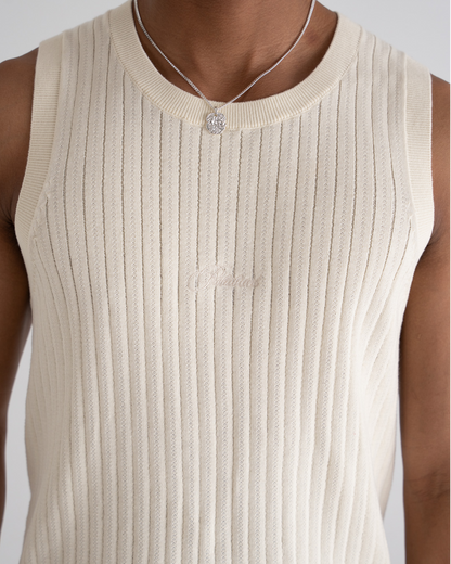 Knitted Tank Top Off-White