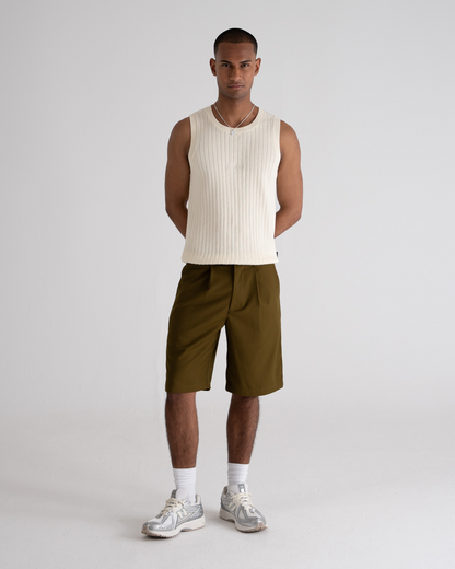 Knitted Tank Top Off-White