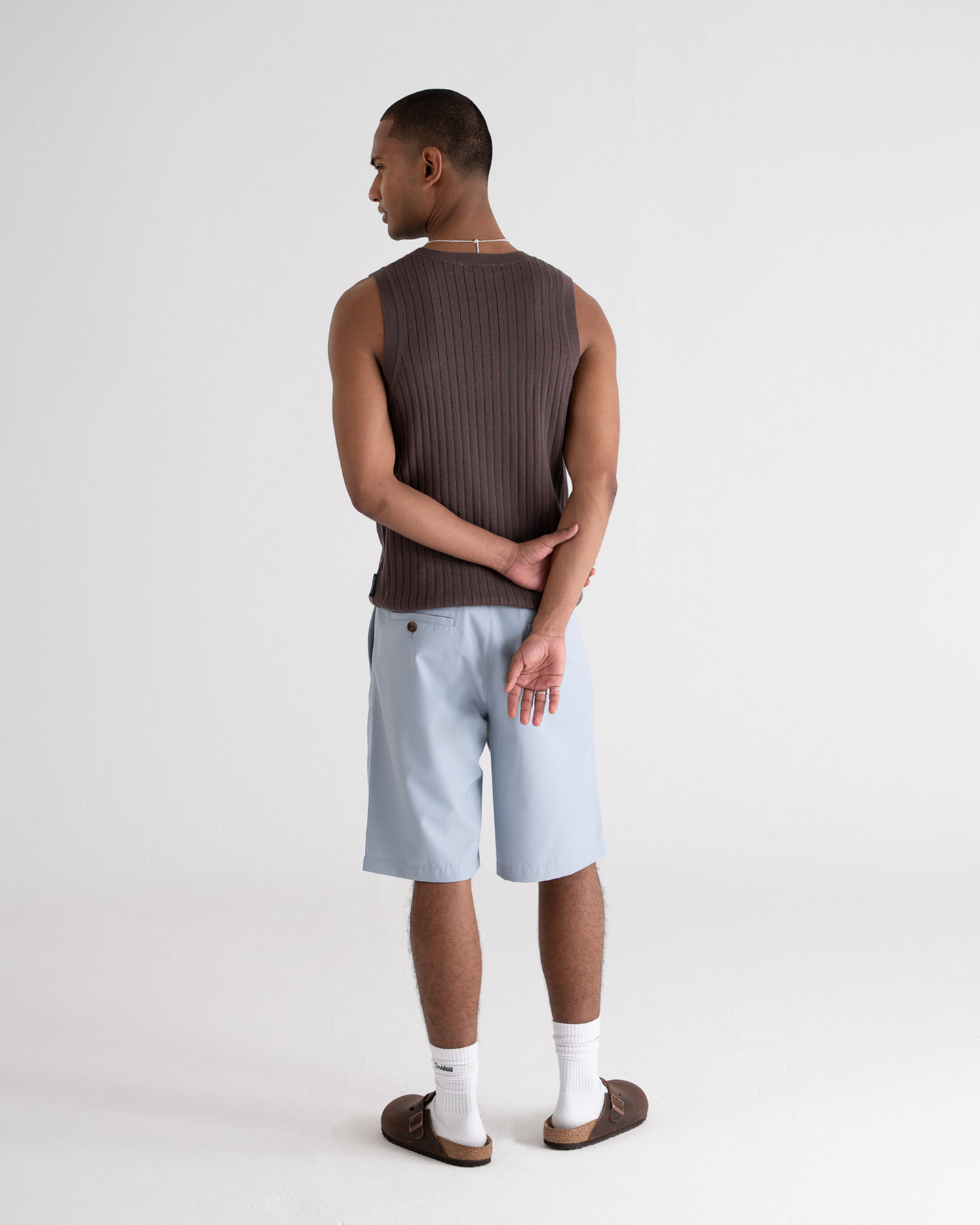 Knitted Tank Top Taupe
