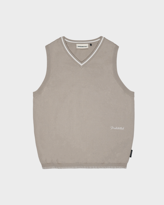 Knitted Vest Grey