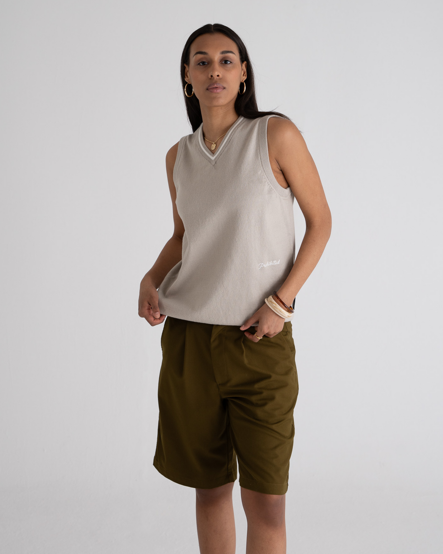 Knitted Vest Grey