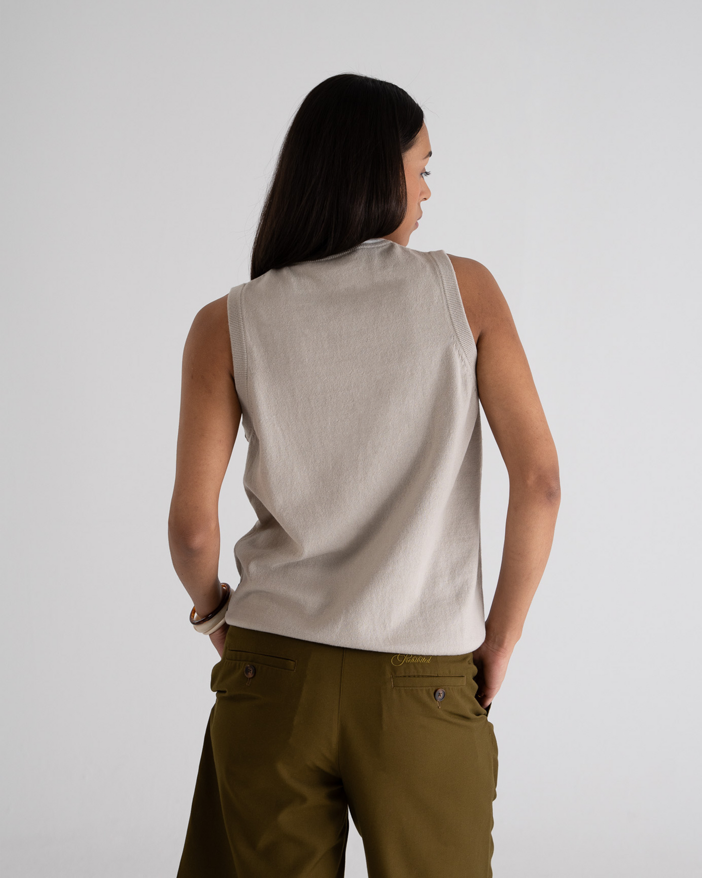 Knitted Vest Grey