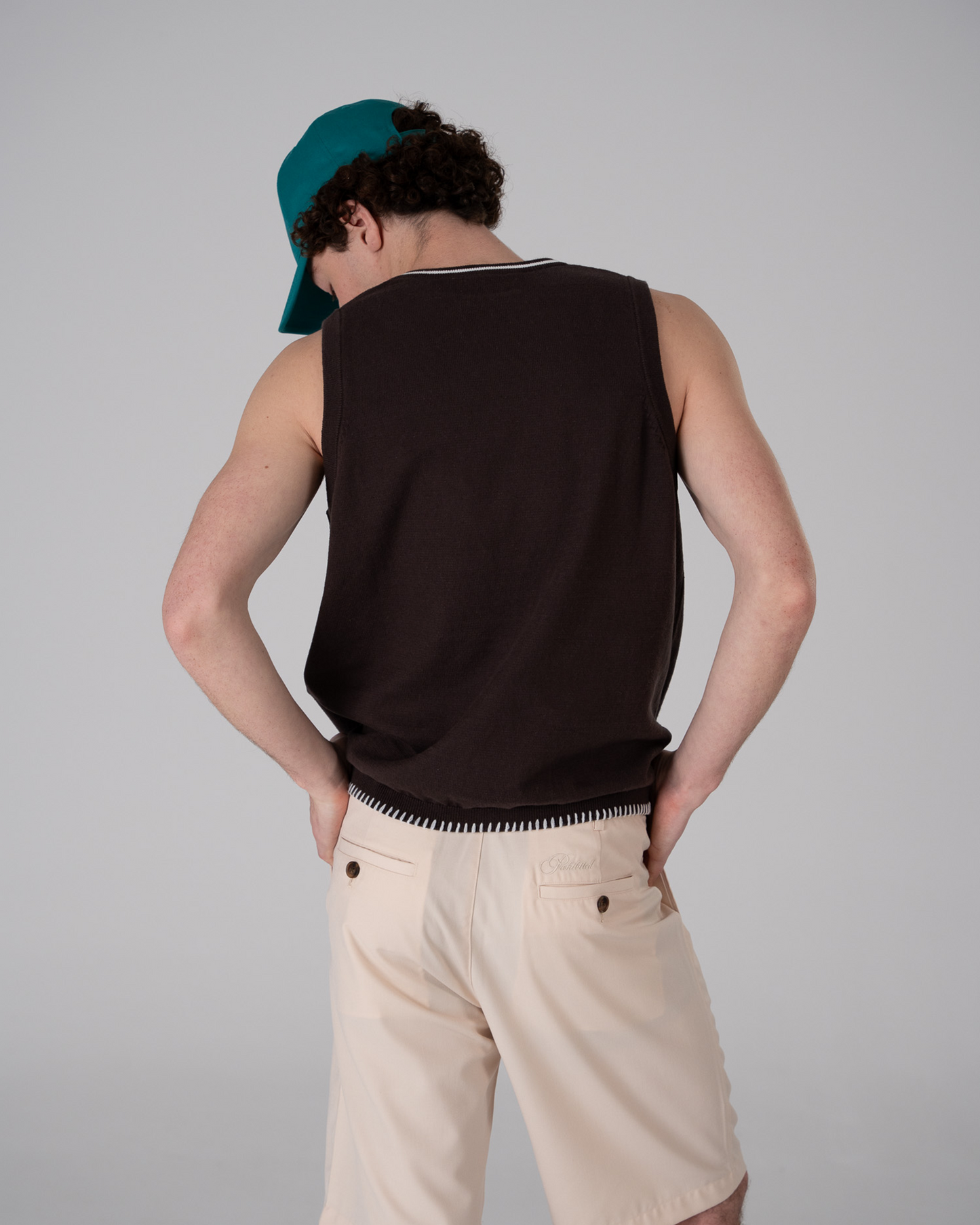 Knitted Vest Taupe