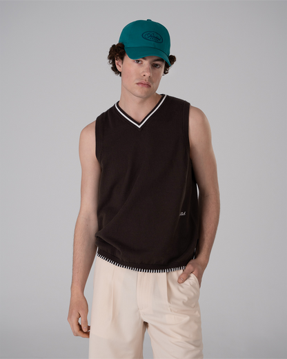 Knitted Vest Taupe