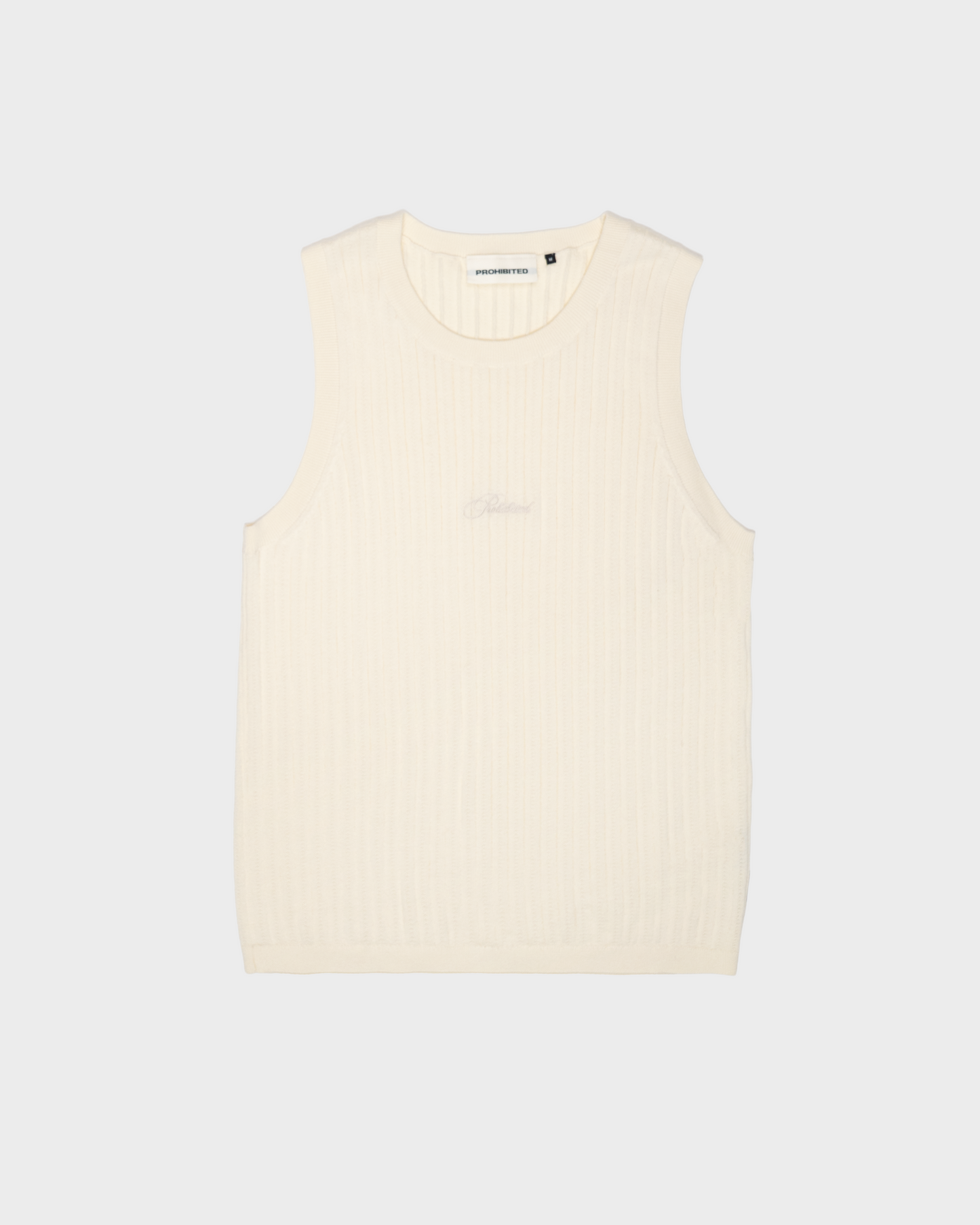 Knitted Tank Top Off-White
