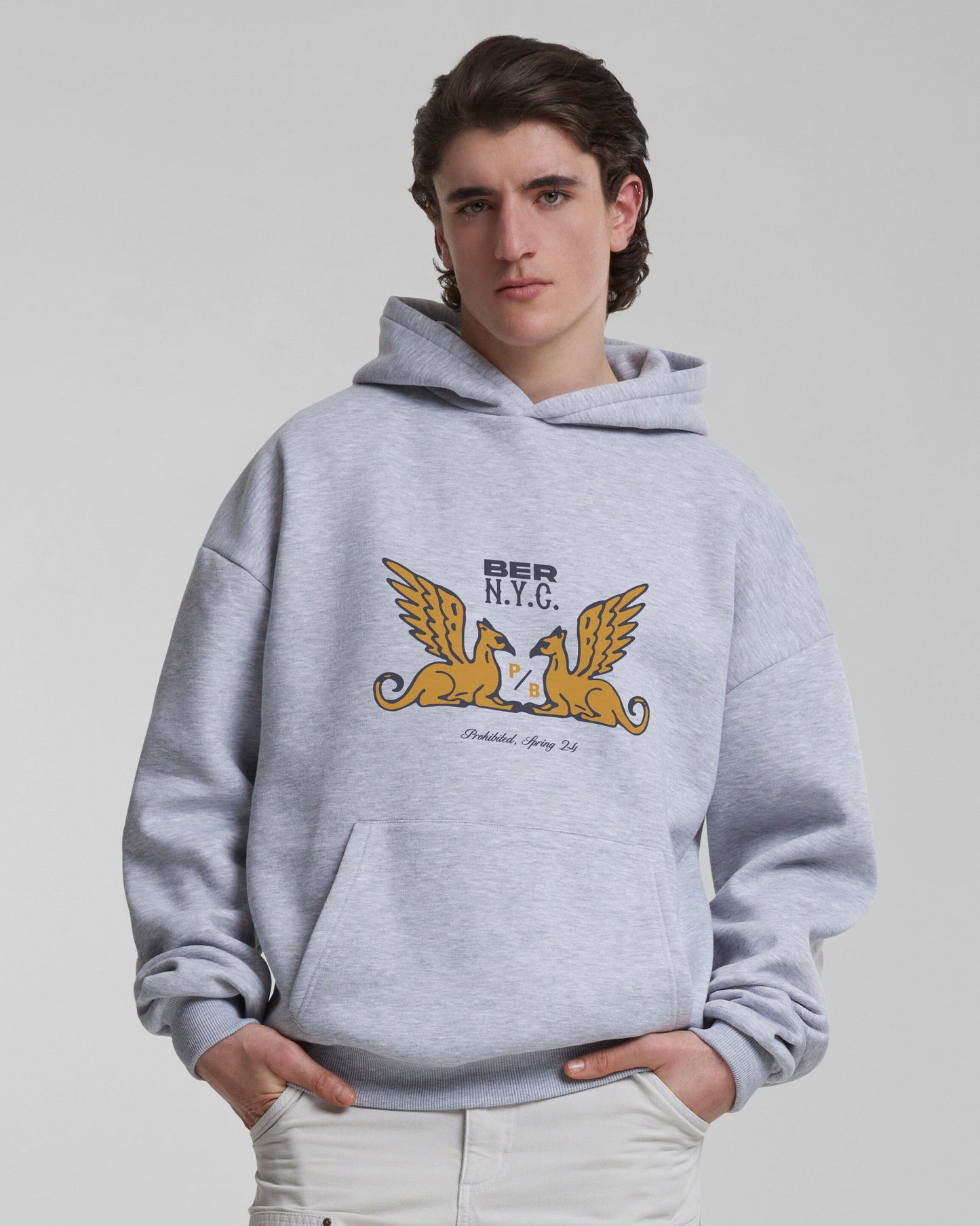 Griffin Hoodie Light Melange