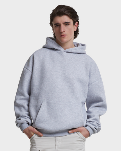 Oversized Hoodie Grey Melange
