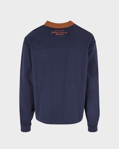 Longsleeve Polo Navy