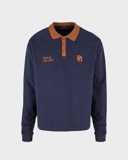 Longsleeve Polo Navy