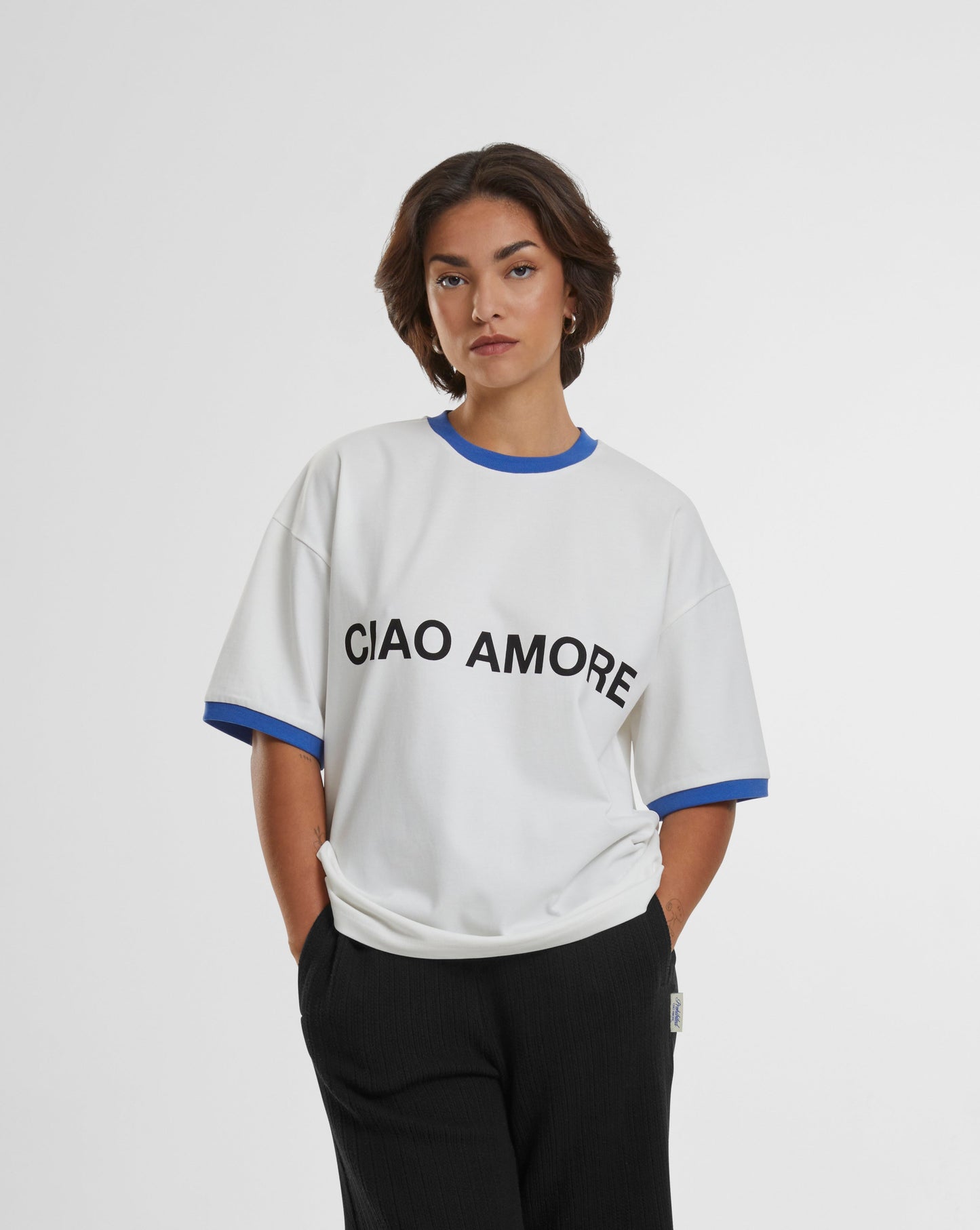 Contrast Tee Blue
