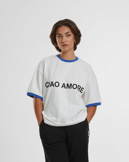Contrast Tee Blue
